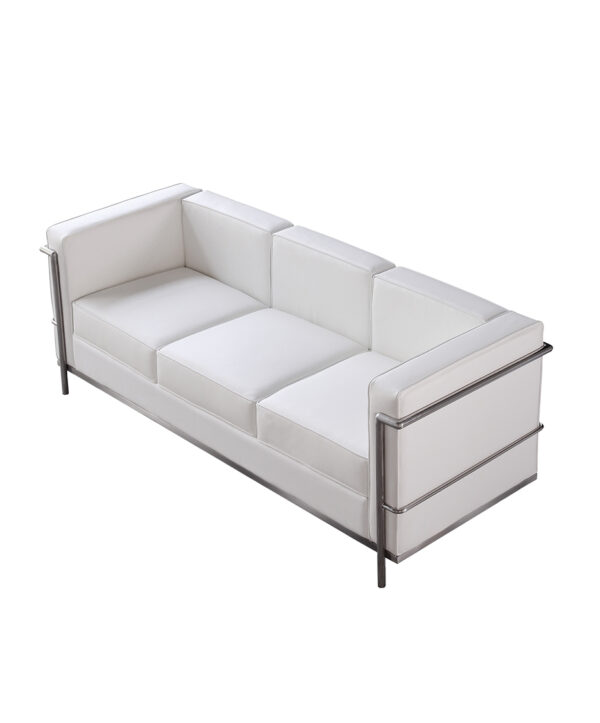 Le Corbusier 2 Style Sofa - White