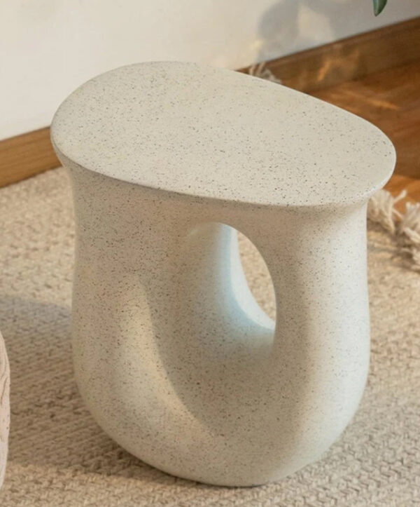 Sculpted Wave Side Table